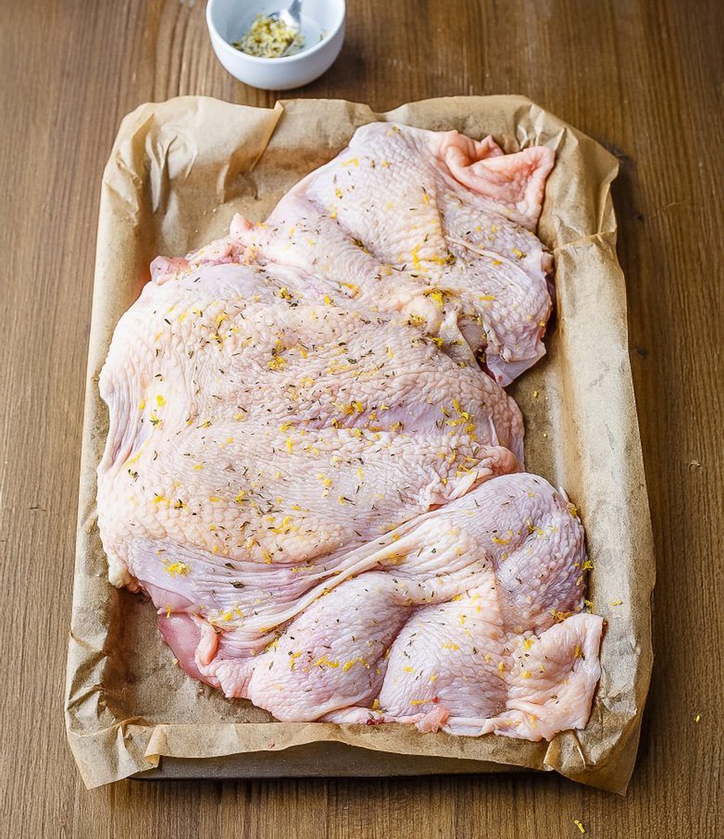 Marinated whole chicken