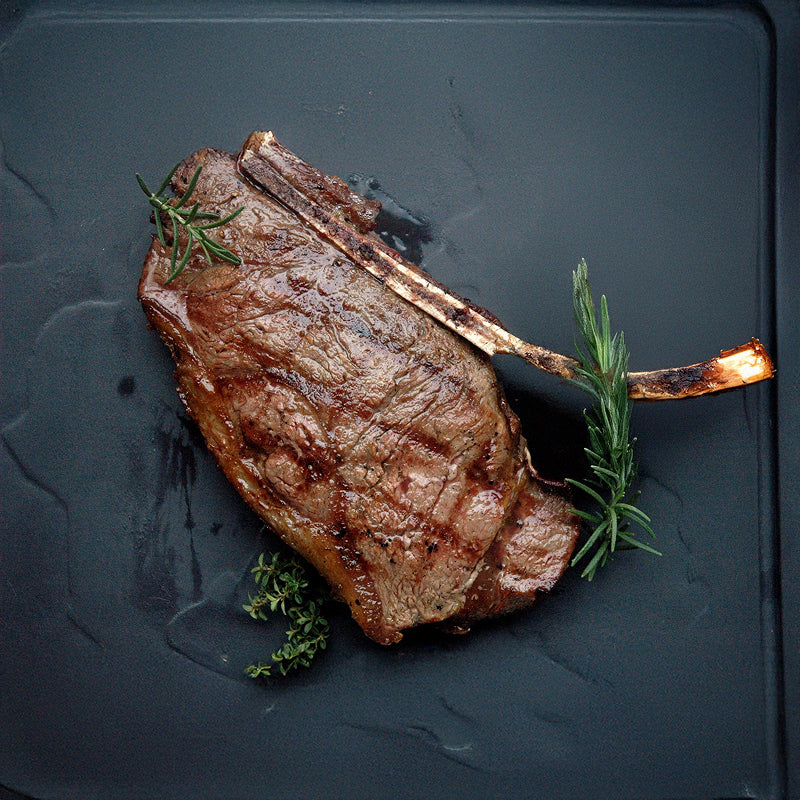 Single lamb shoulder chops with fries