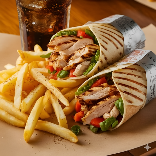 Chicken Wrap + Fries + Drink