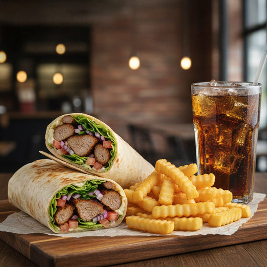 LAMB WRAP + FRIES + DRINK
